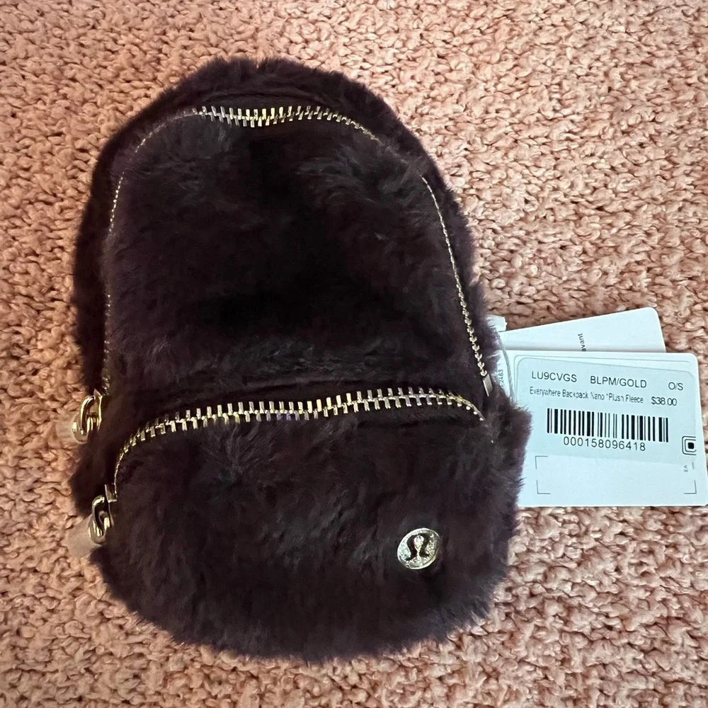 ✨NWT Lululemon Everywhere Nano Mini Backpack Plush Fleece